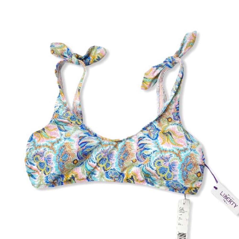 Antonio Melani Tie Strap Bralette Bikini Top sz 10